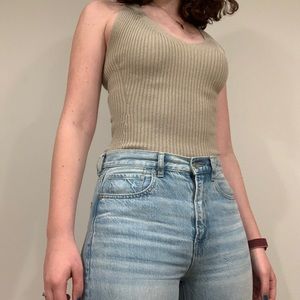 Giorgio Armani vintage taupe sweater tank